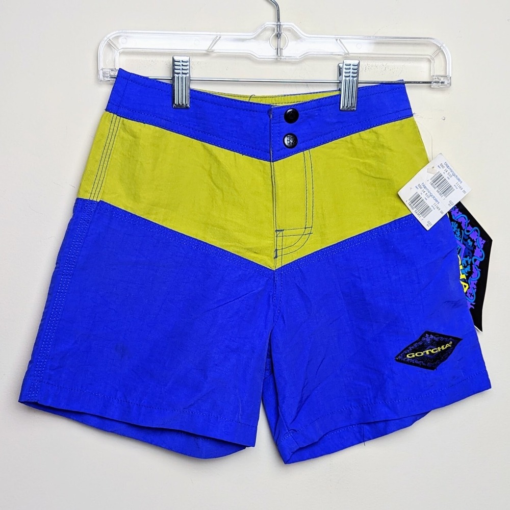 Vintage Gotcha Swim Trunks Board Shorts Surf Skate 90s Size 28 DS Unworn NWT‎